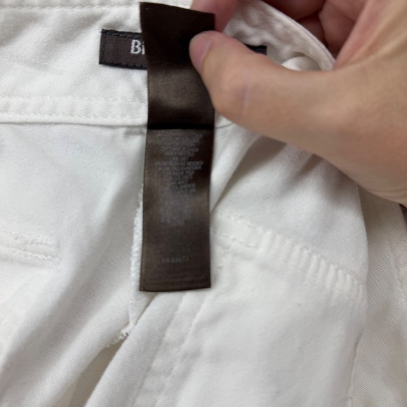 Bisou Bisou Michele Bohbot White Cropped‎ Wide Leg Capri Pants - Picture 12 of 12